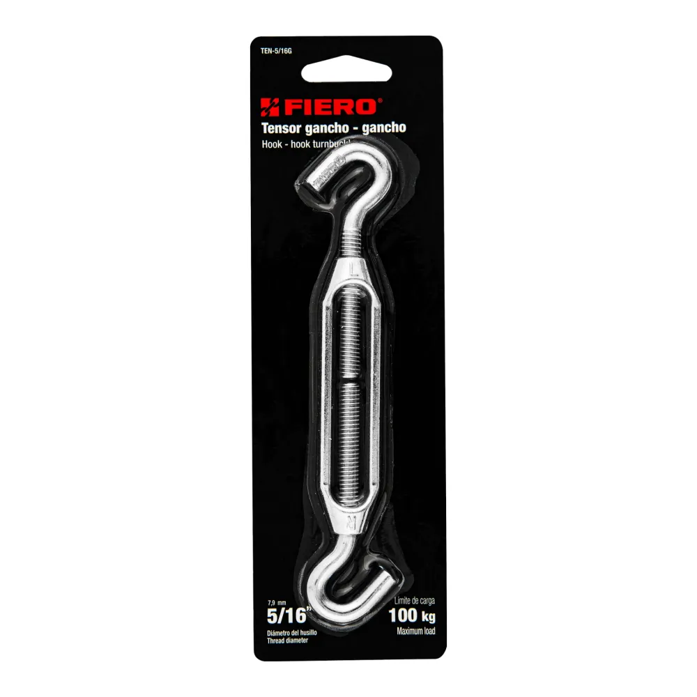 Fiero TEN-5/16G Tensor zinc 5/16' gancho-gancho, Fiero