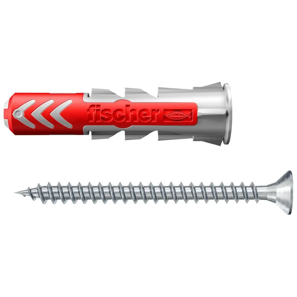 Taco Duopower 8x40 Con Tornillo | Fijación Inteligente y Resistente fischer