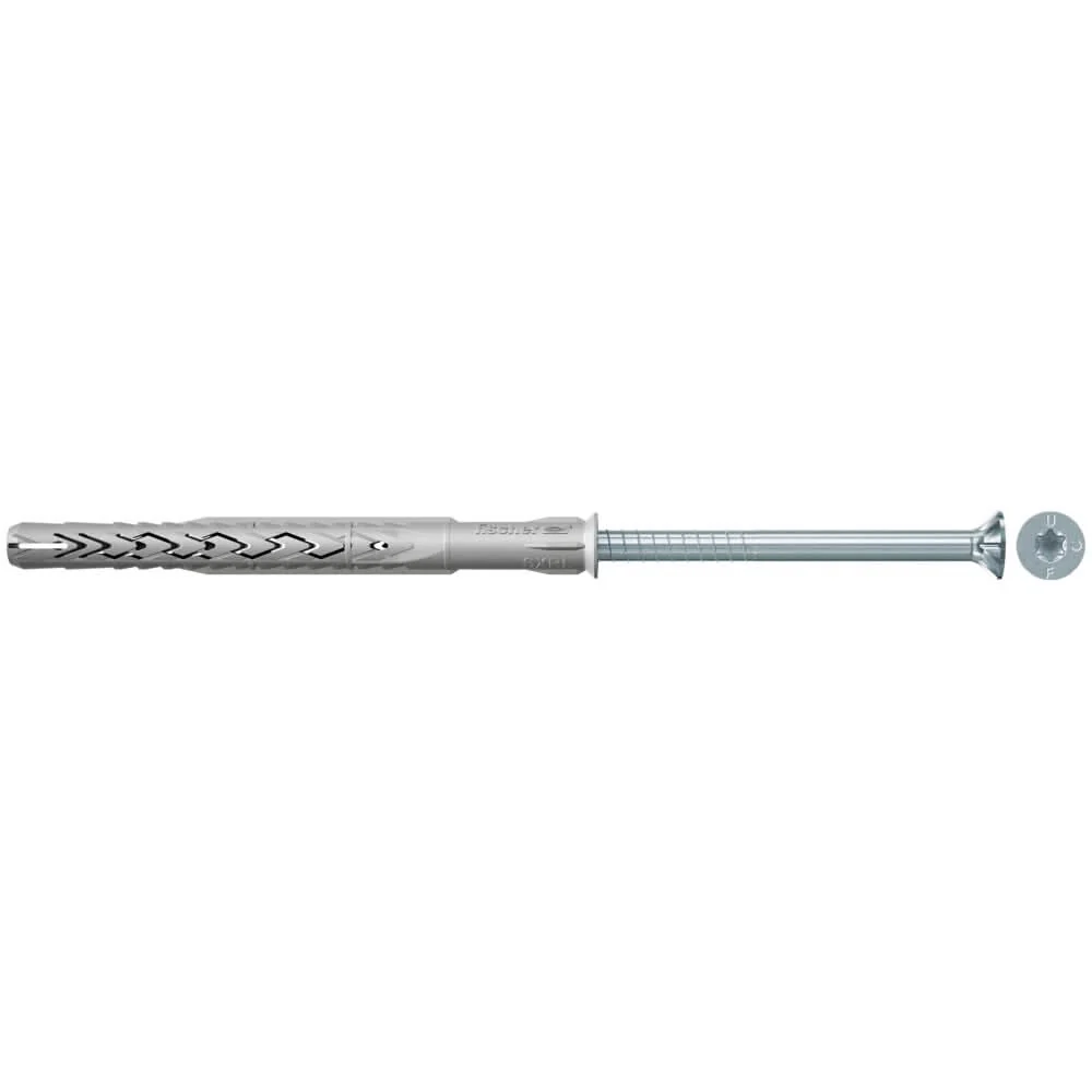 Taco largo SXRL M8 con tornillo cabeza avellanada (Caja 50 Unidades) fischer