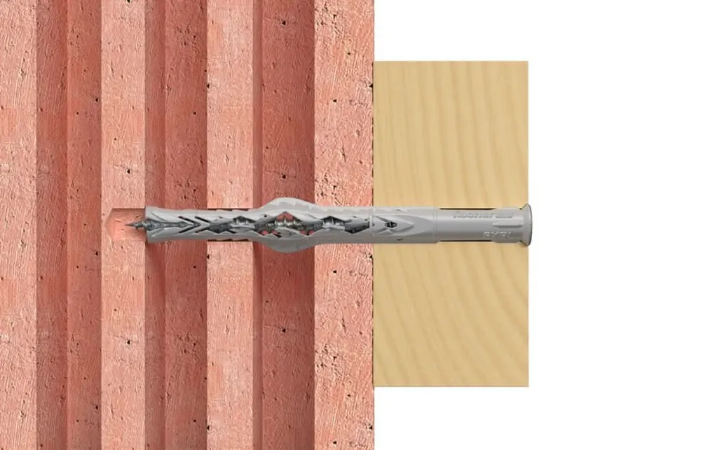 Taco largo SXRL M8 con tornillo cabeza avellanada (Caja 50 Unidades) fischer
