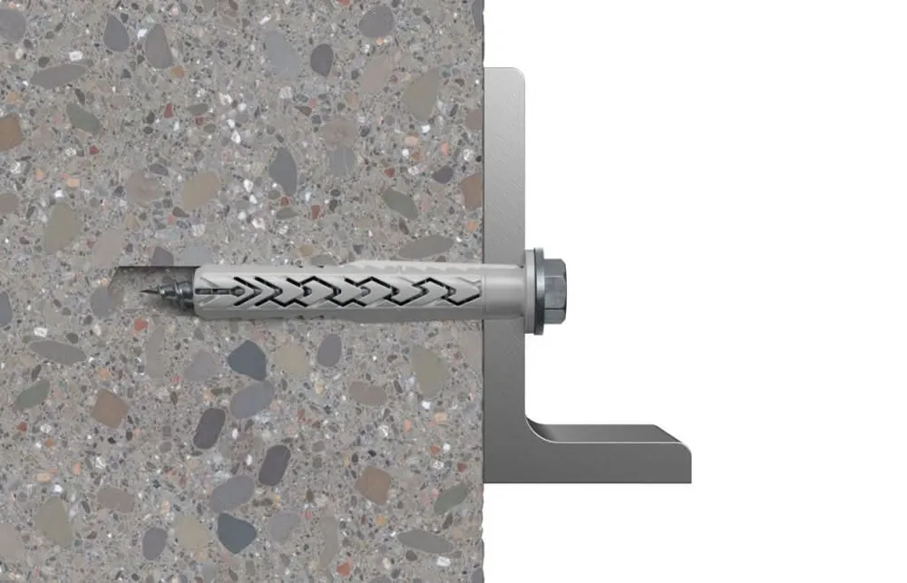 Taco largo SXRL M10 con tornillo FUS A4 | Fijación estructural de alto rendimiento fischer
