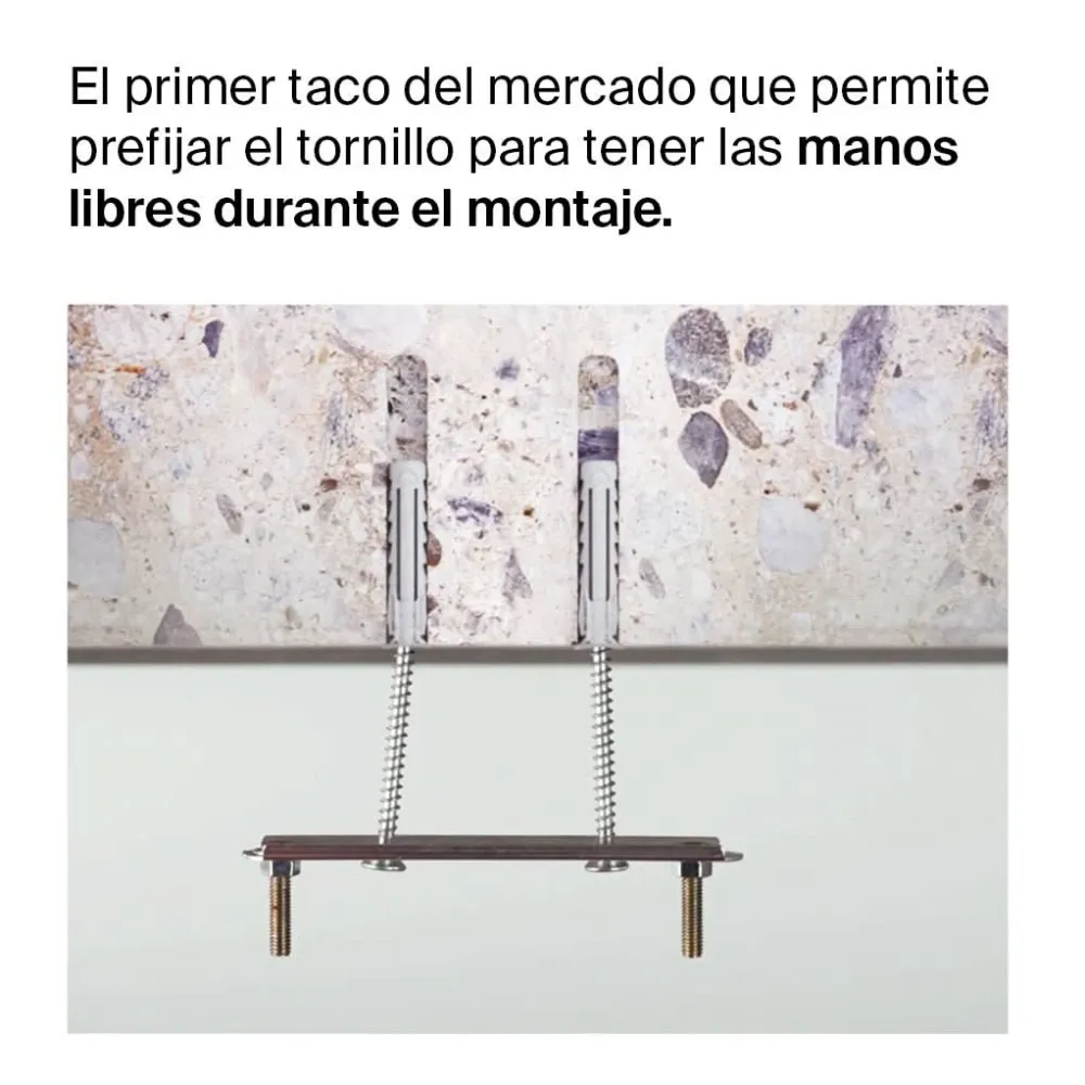 Taco SX Plus 10x80 Largo (Sin Tornillo) Caja 25 uds | Expansión Óptima y Sujeción Segura fischer