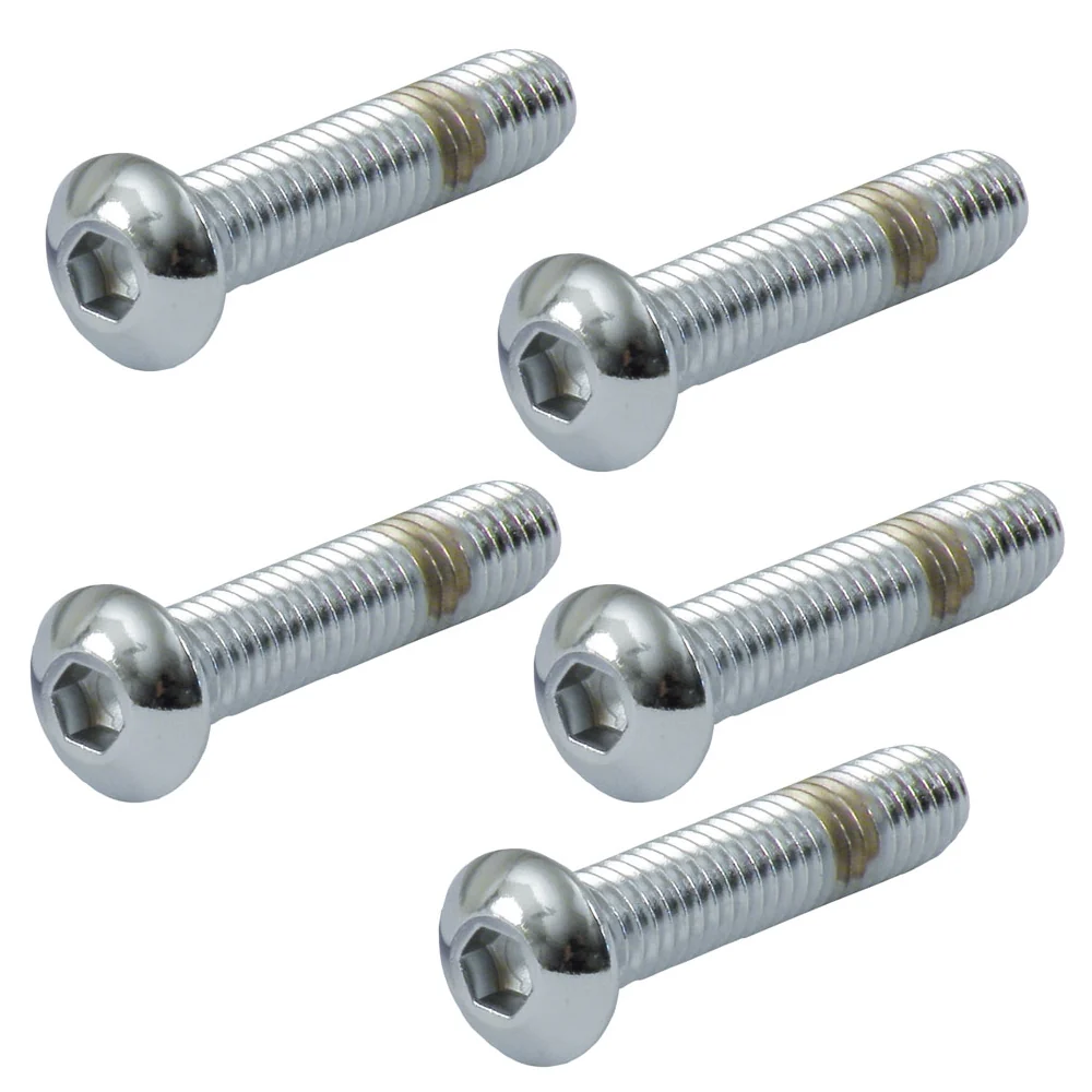 5 Tornillo 5/16-24 X 1-1/2 Inch Buttonhead Bolt Chrome Harley-Davidson Gardner-Westcott