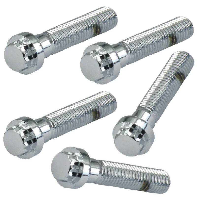 5 Tornillos M10 X 80mm 12-Point Bolt Chrome Harley-Davidson Gardner-Westcott