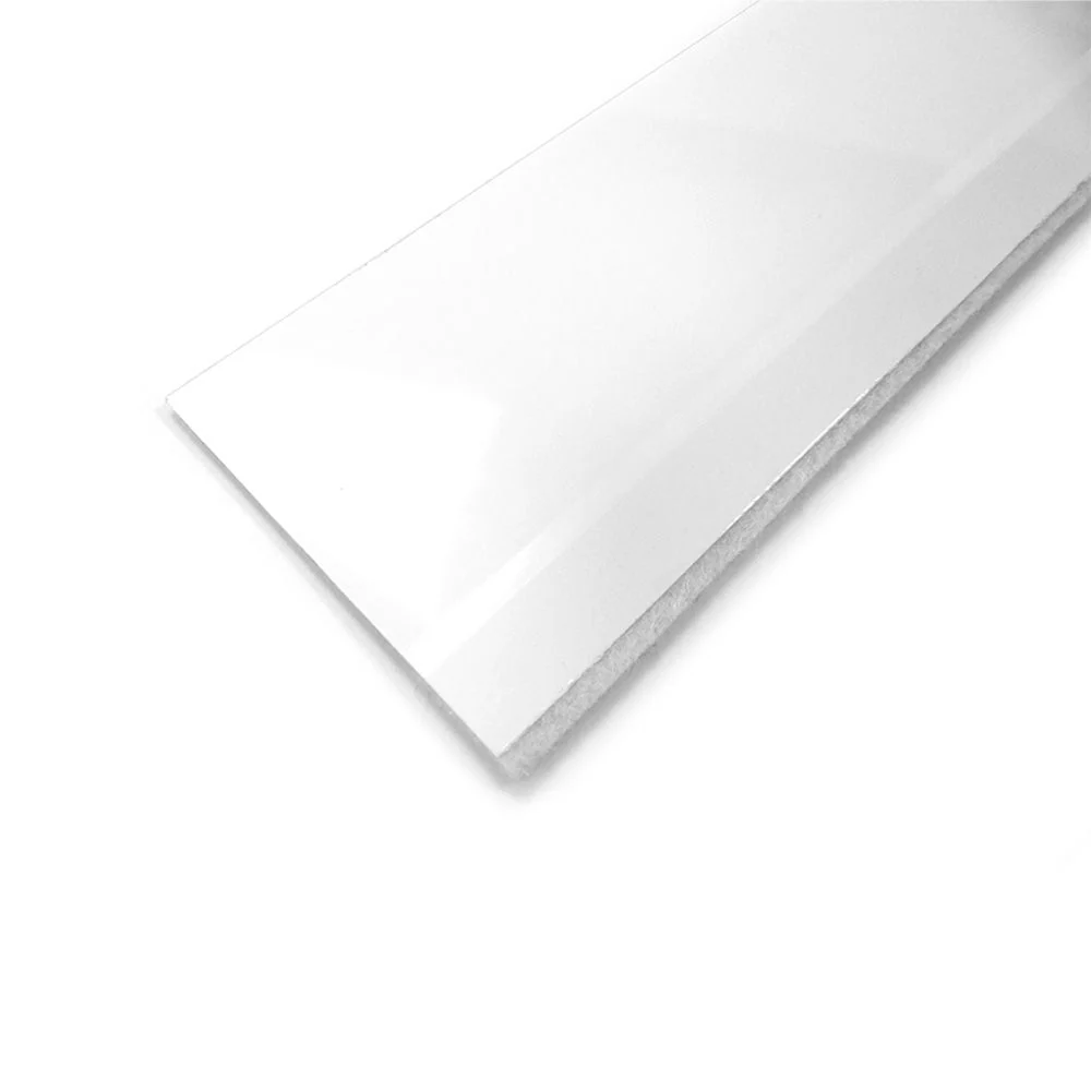 BURLETE BAJO PUERTA FLEXIBLE BLANCO CON FIELTRO 1 m GEKO