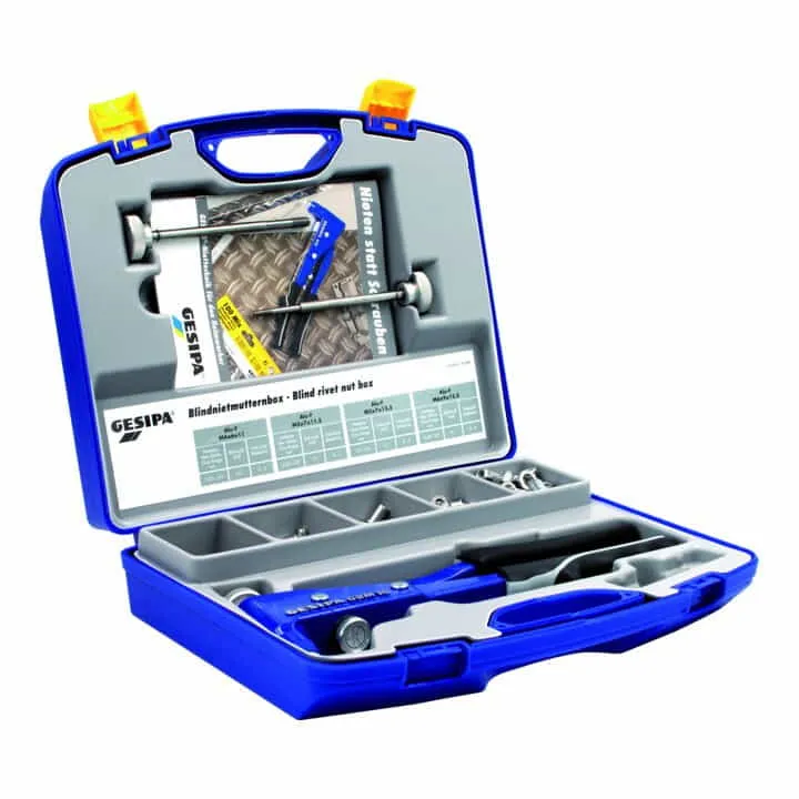 Caja surtido de tuercas remachables GESIPA 156 piezas ( 4000813093 )