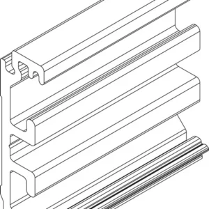 Perfil de compensación de marcos GEZE para montaje en pared, aluminio EV1 ( 3000255377 )