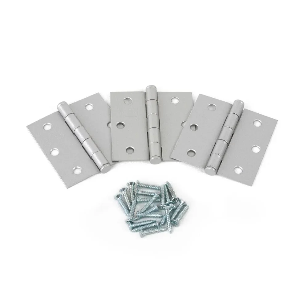 Bisagra capuchina aluminizada 2.5" x 2.5" Glami x Caja 12 Unid