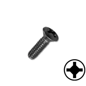 Tornillo Harley-Davidson 2579A n.º 8-32 x 5/16" UNC Pozidriv de cabeza avellanada ovalada