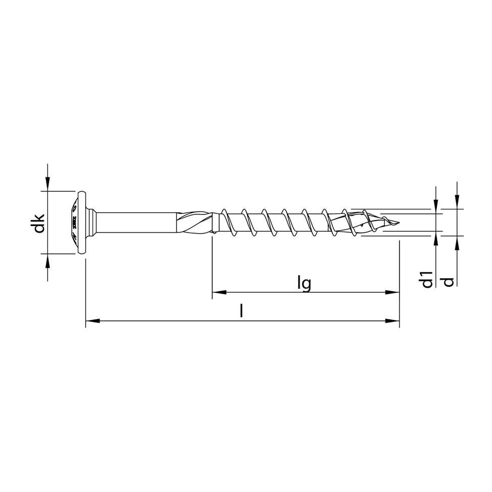 HECO TOPIX plus tornillo para madera profesional 6,0 x 180 mm 200 piezas (2x 61176) tornillo para madera con rosca parcial...