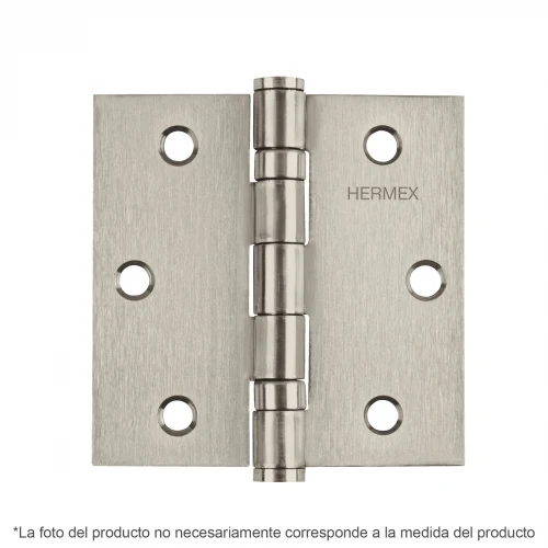 Bisagra cuadrada 2-1/2' acero inox, cabeza plana, Hermex 43226 BC-254P