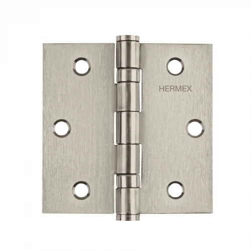Bisagra cuadrada 3' acero inox, cabeza plana, Hermex 43227 BC-304P