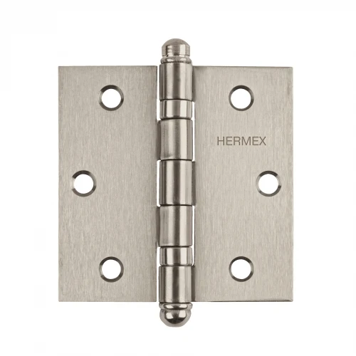 Bisagra cuadrada 3' acero inox, cabeza redonda, Hermex 43222 BC-304R
