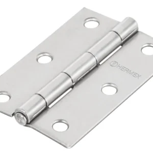 Hermex BR-300 Bisagra rectangular 3', acero pulido
