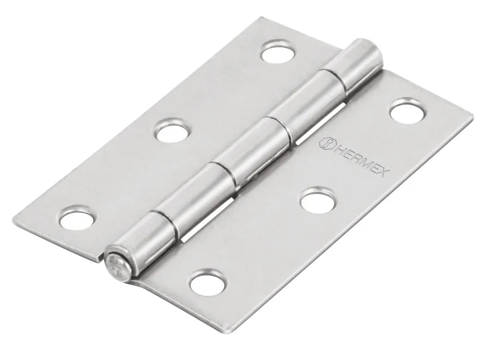 Hermex BR-300 Bisagra rectangular 3', acero pulido