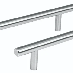 Hermex JAL-0312 Jaladera, niquel satinado, estilo Cilindro, 128 mm