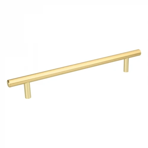 Jaladera de acero 192 mm, estilo 'Cilindro', latón brillante 43873 JAL-0324 Hermex
