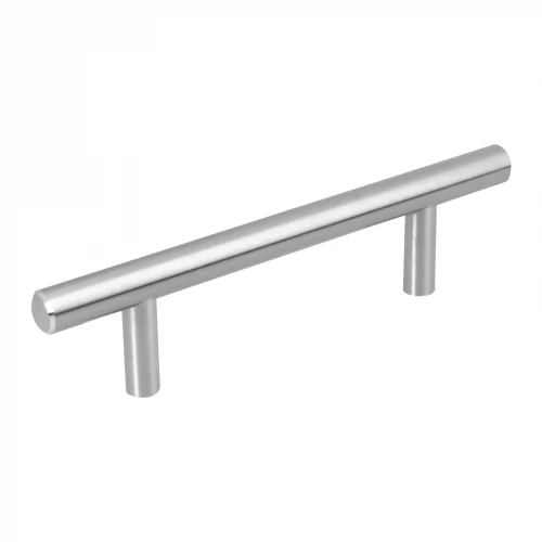 Jaladera de acero, 96 mm estilo 'Cilindro', níquel satinado 43828 JAL-0311 Hermex