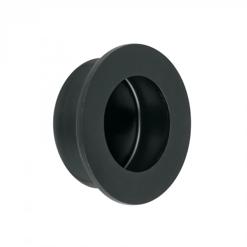 Jaladera de embutir circular No. 2 acabado negro 47801 JALED-62 Hermex