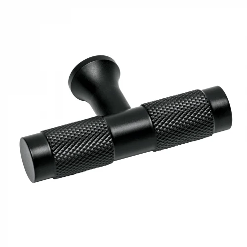 Perilla metálica estilo 'Segovia', negro, Hermex 45830 PER-136