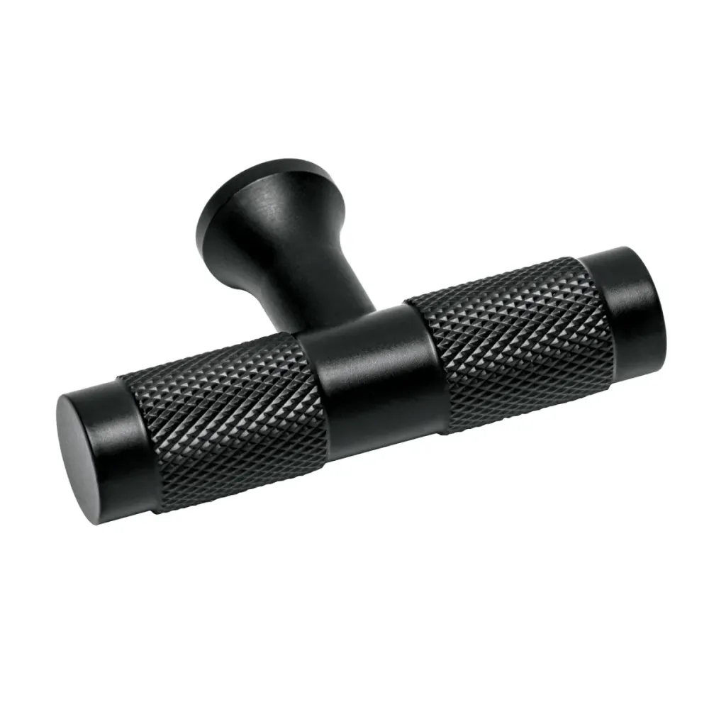 Perilla metálica estilo 'Segovia', negro, Hermex 45830 PER-136