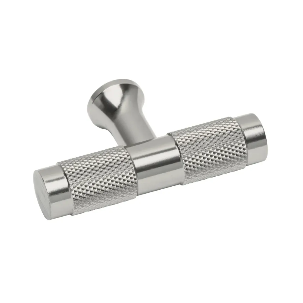 Perilla metálica estilo ' Segovia', niquel satinado, Hermex 45831 PER-131