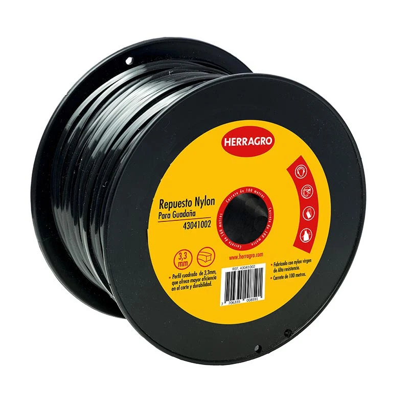 Nylon Neg 3.3Mm Carre 400M Cua HERRAGRO