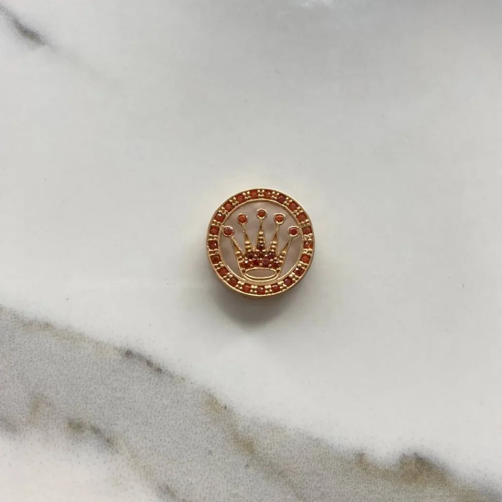 Herraje Corona Rx 2.7gr / 1.5cm / Circones Anarajandos Oro Rosa &