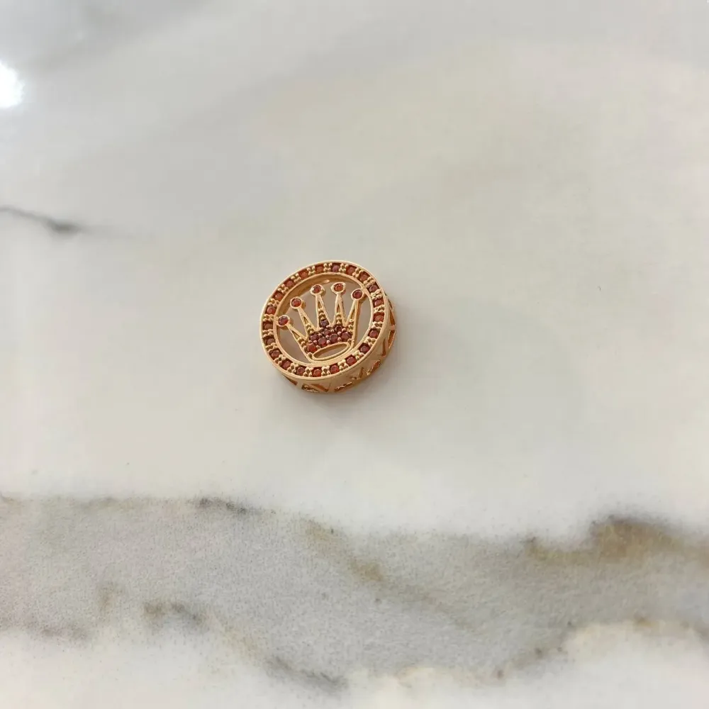Herraje Corona Rx 2.7gr / 1.5cm / Circones Anarajandos Oro Rosa &