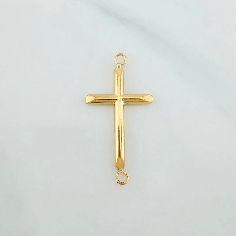 Herraje Cruz 0.8 g / 3.1 cm Oro Amarillo 18K