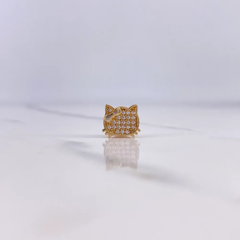 Herraje Gatita 1.35gr / 1cm / Circones Blancos Dos Oros Amarillo Blanco $