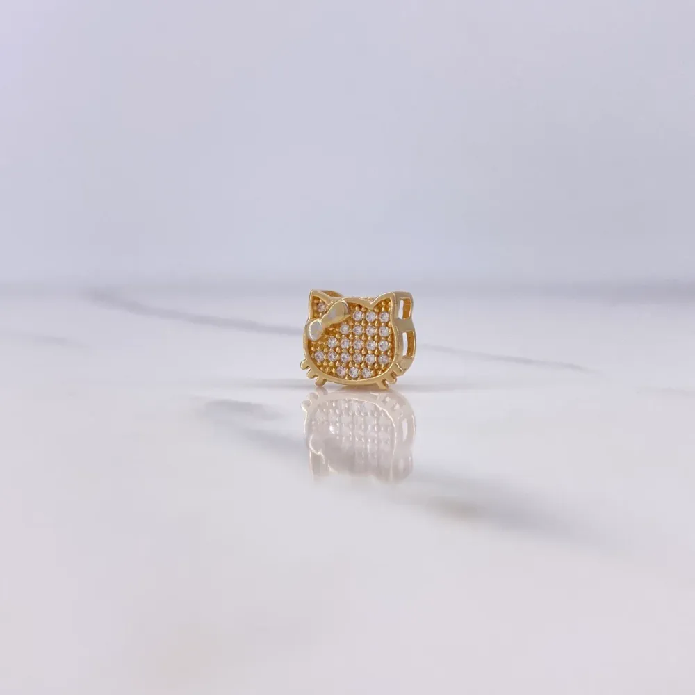 Herraje Gatita 1.35gr / 1cm / Circones Blancos Dos Oros Amarillo Blanco $