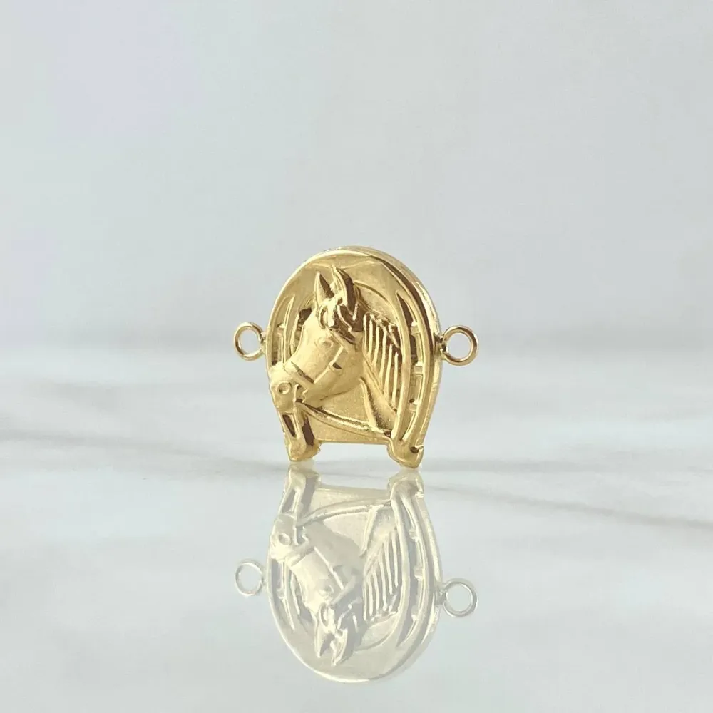 Herraje Herradura Caballo 0.4 g / 1.4 cm Oro Amarillo 18K