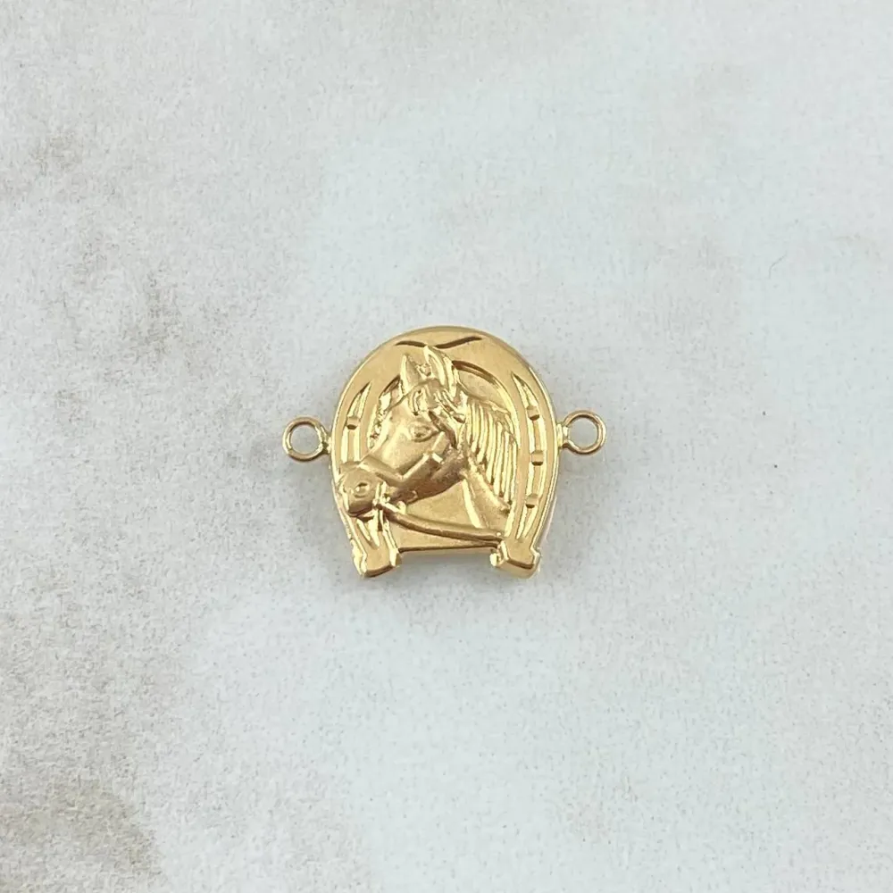 Herraje Herradura Caballo 0.4 g / 1.4 cm Oro Amarillo 18K