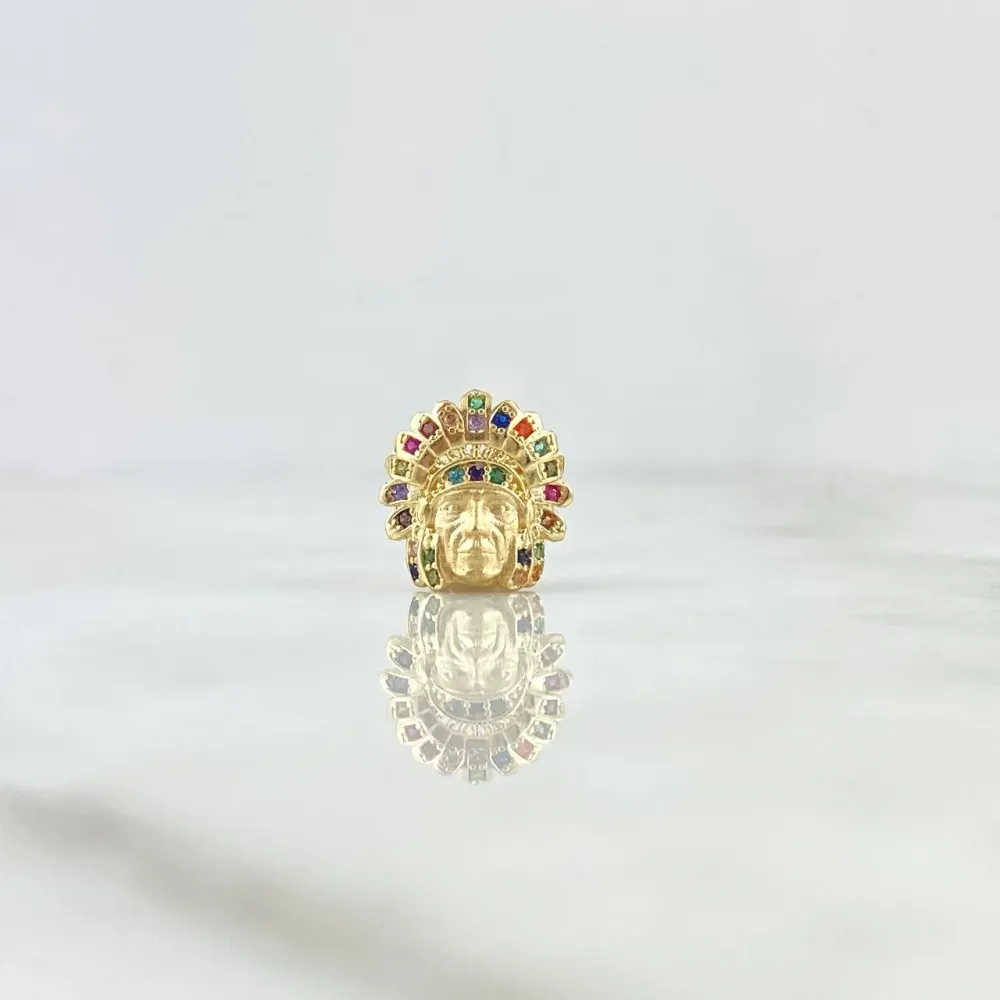 Herraje Indio 2.5gr / 1.2cm / Circones Colores Oro Amarillo 18K ©