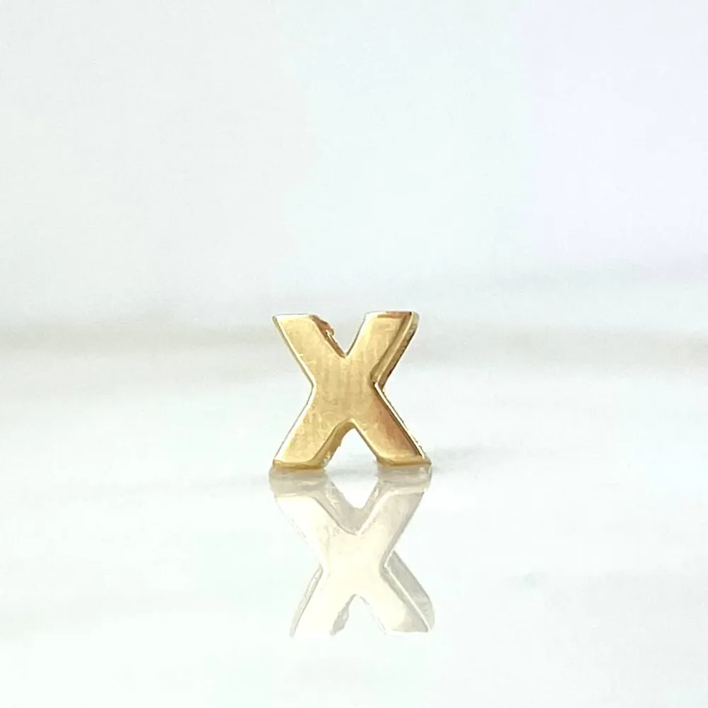 Herraje Letra X 0.25gr / 0.5cm / Tambor Oro Amarillo