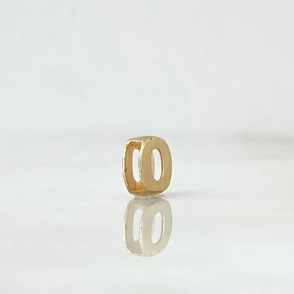 Herraje Letra O 0.35gr / 0.5cm / Tambor Oro Amarillo