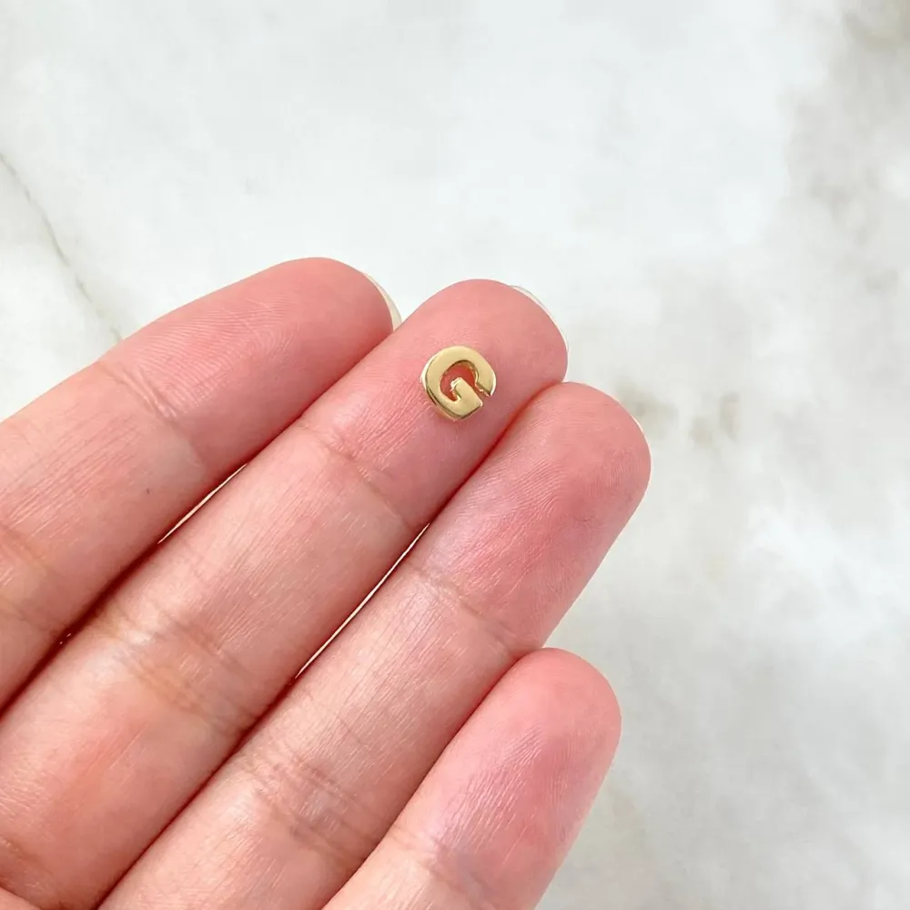 Herraje Letra G 0.35gr / 0.5cm / Tambor Oro Amarillo