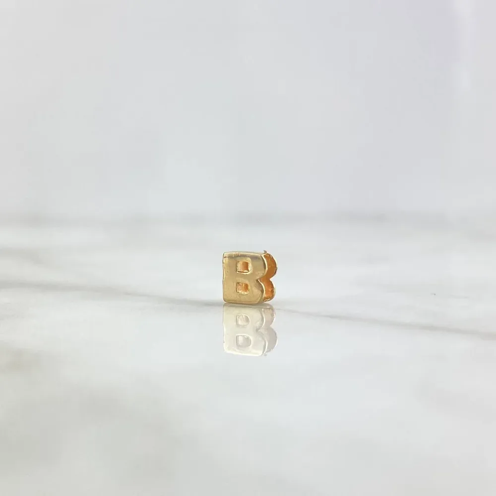 Herraje Letra B 0.35gr / 0.5cm / Tambor Oro Amarillo ©
