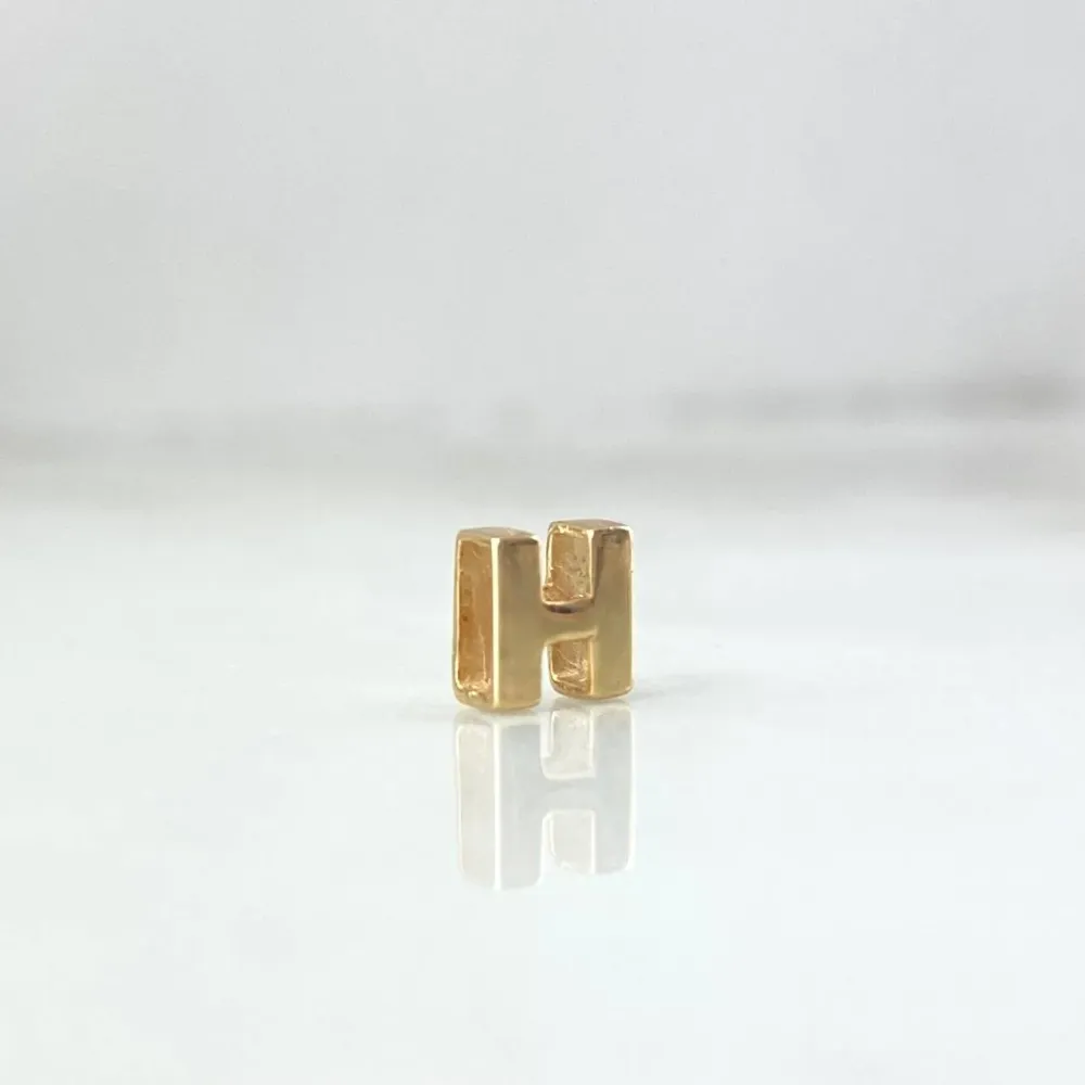 Herraje Letra H 0.35gr / 6mm / Tambor Oro Amarillo