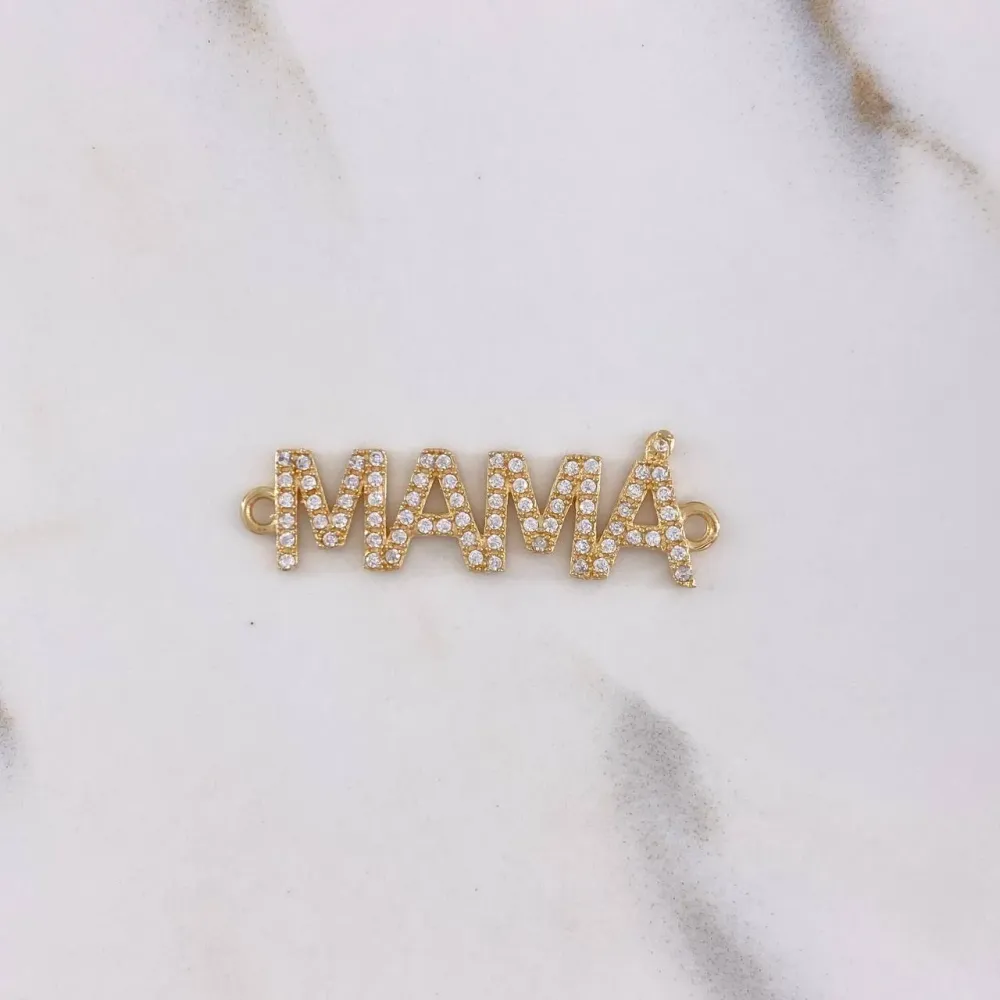 Herraje Mamá 2.05gr / 3.2cm / Circones Blancos Oro Amarillo &