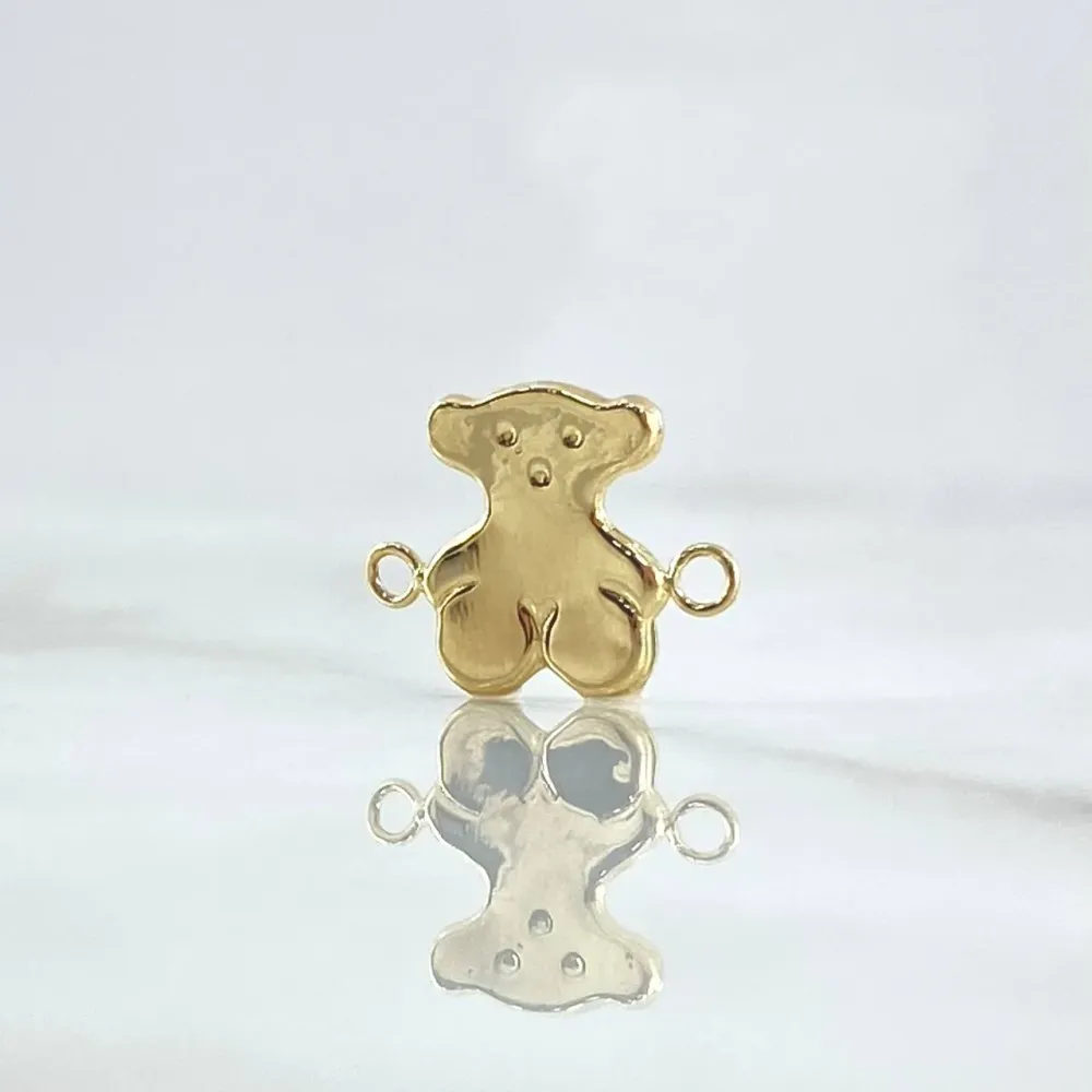 Herraje Oso TS 0.65gr / 1.3cm-1.5cm / Liso Oro Amarillo 18K ©