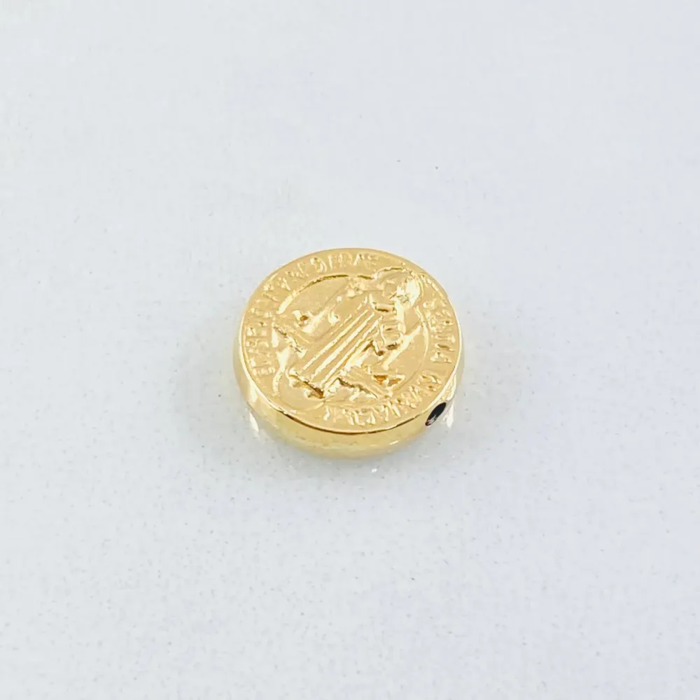 Herraje San benito 0.4gr / 0.8cm / Oro Amarillo 18K