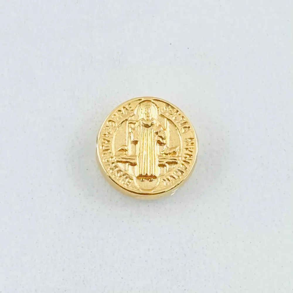 Herraje San benito 0.4gr / 0.8cm / Oro Amarillo 18K