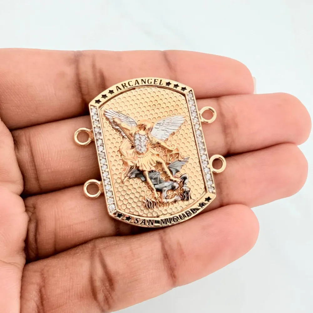 Herraje San Miguel Arcangel 14.2 g / 3.5 cm Tres Oros 18K