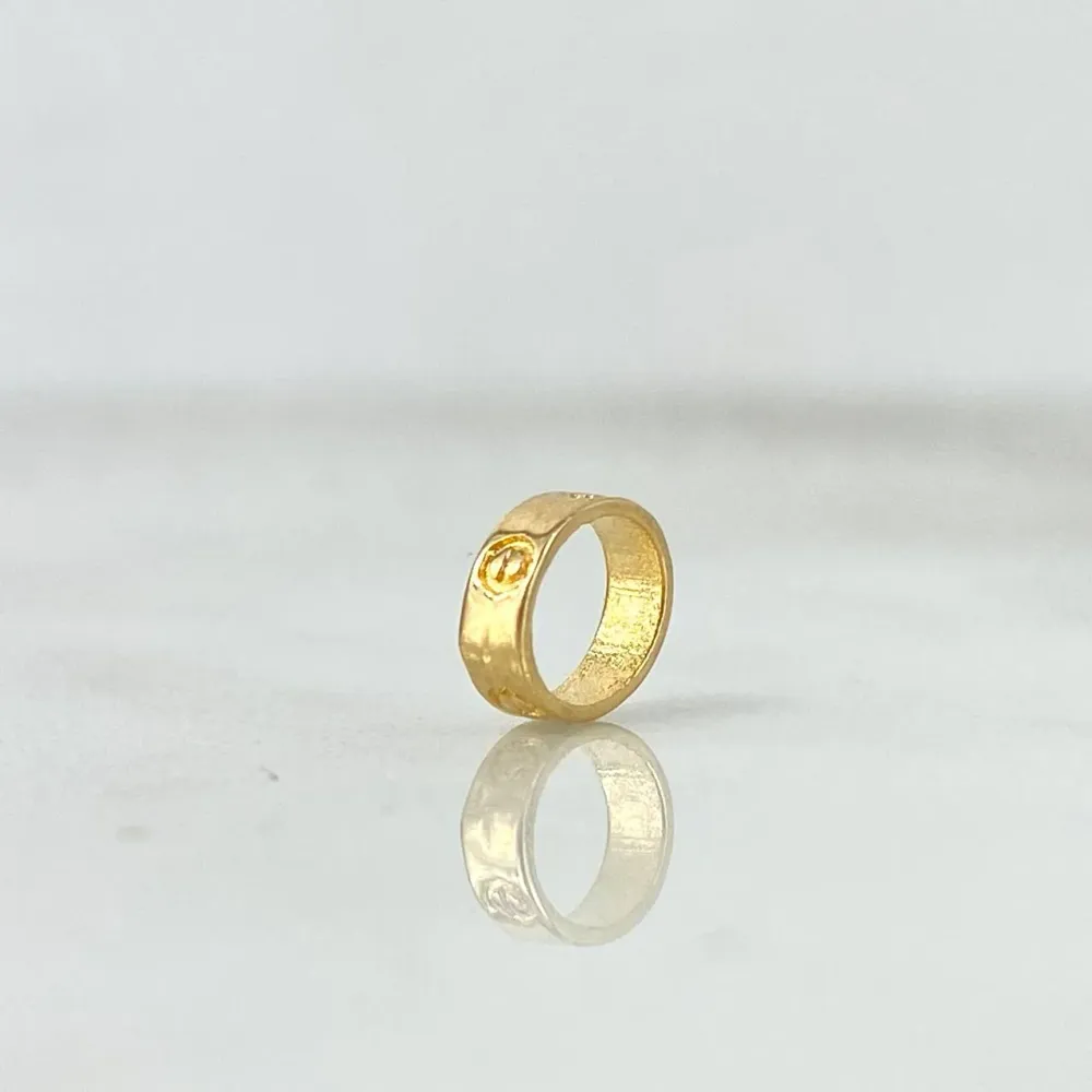 Herraje Tornillo 0.25gr / 0.8cm / Ovalado Oro Amarillo *