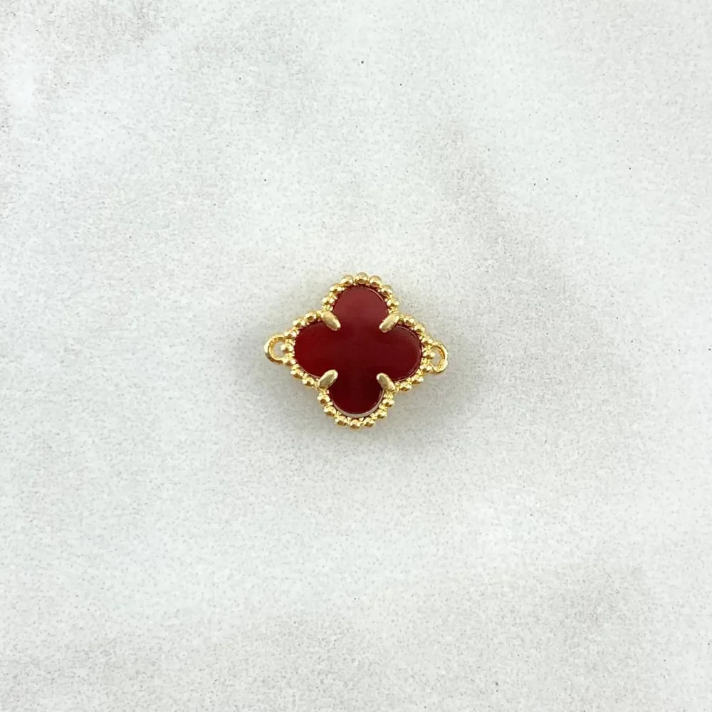 Herraje Trebol VCyA 0.85gr / 1.2cm / Ámbar Rojo Oro Amarillo +4 ©