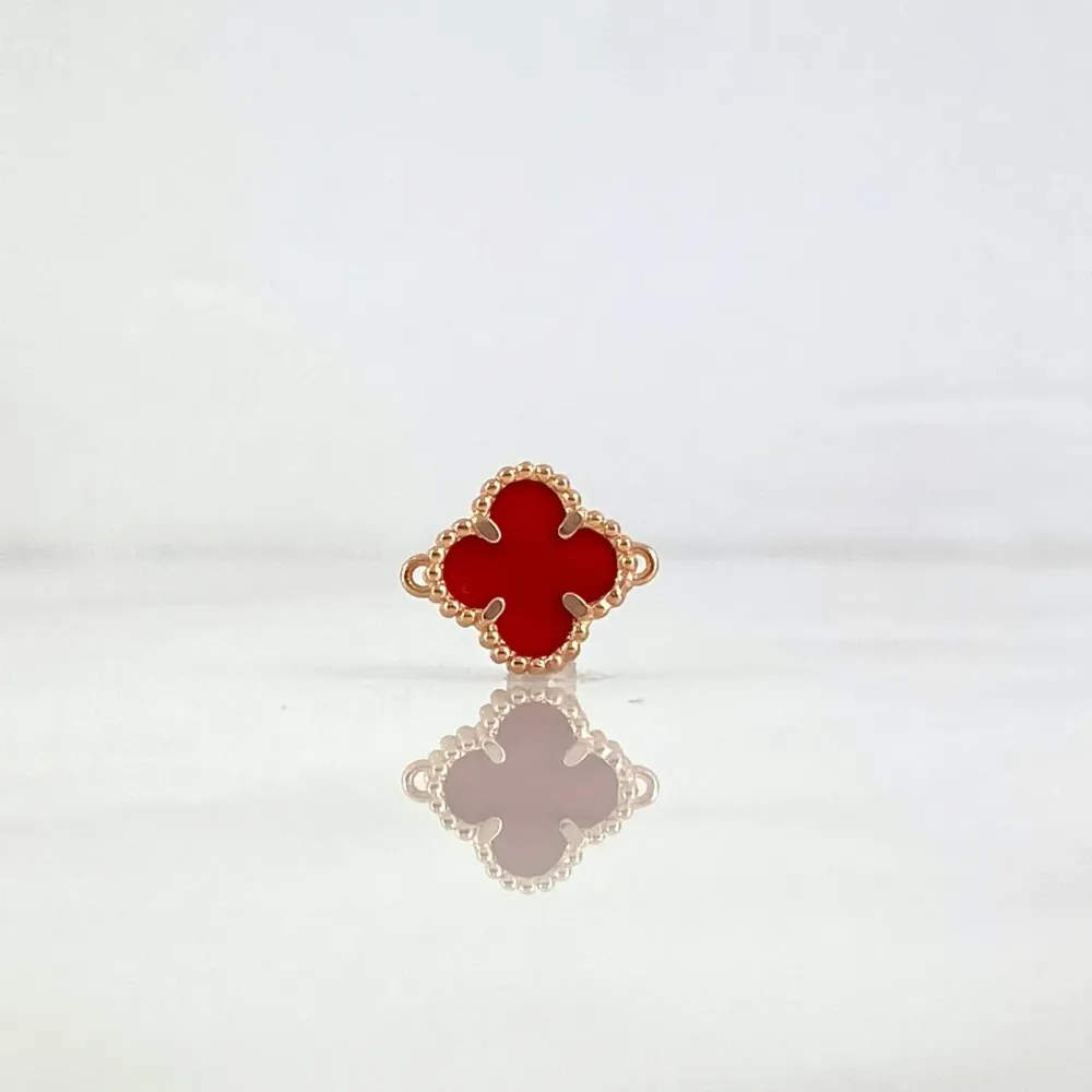 Herraje Trebol VCyA 0.9gr / 1.3cm / Ámbar Rojo Oro Rosa +4 *