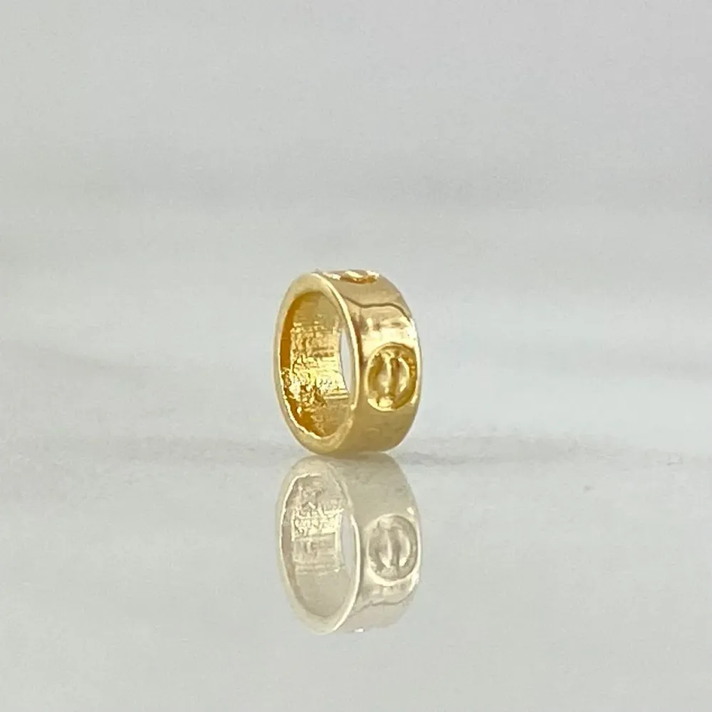 Herraje Tribal 0.3gr / 0.8cm / Ovalado Oro Amarillo ©