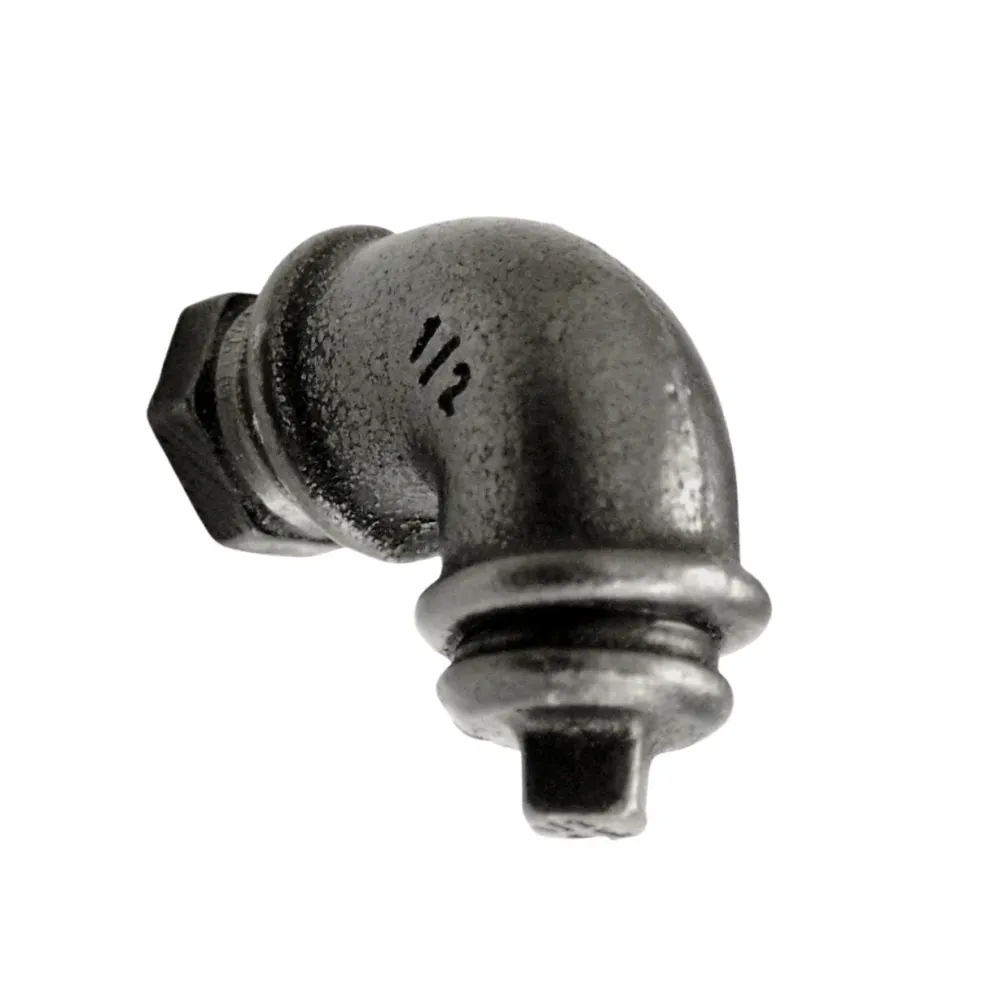 Perilla para muebles con codo de hierro fundido - 3 tamaños Home Invasion